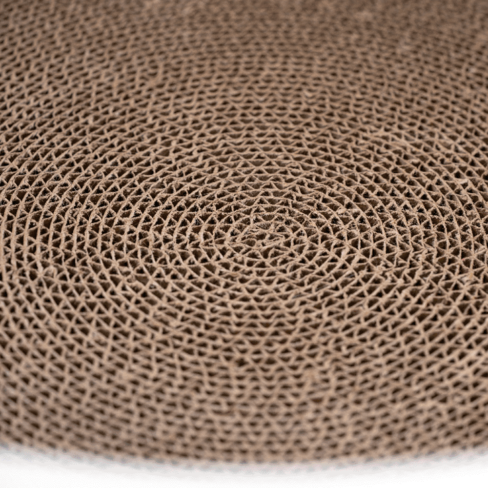 Zodiac Cat Kitten Round Scratch Lounge Corrugated Cardboard Scratcher Board Blueberry