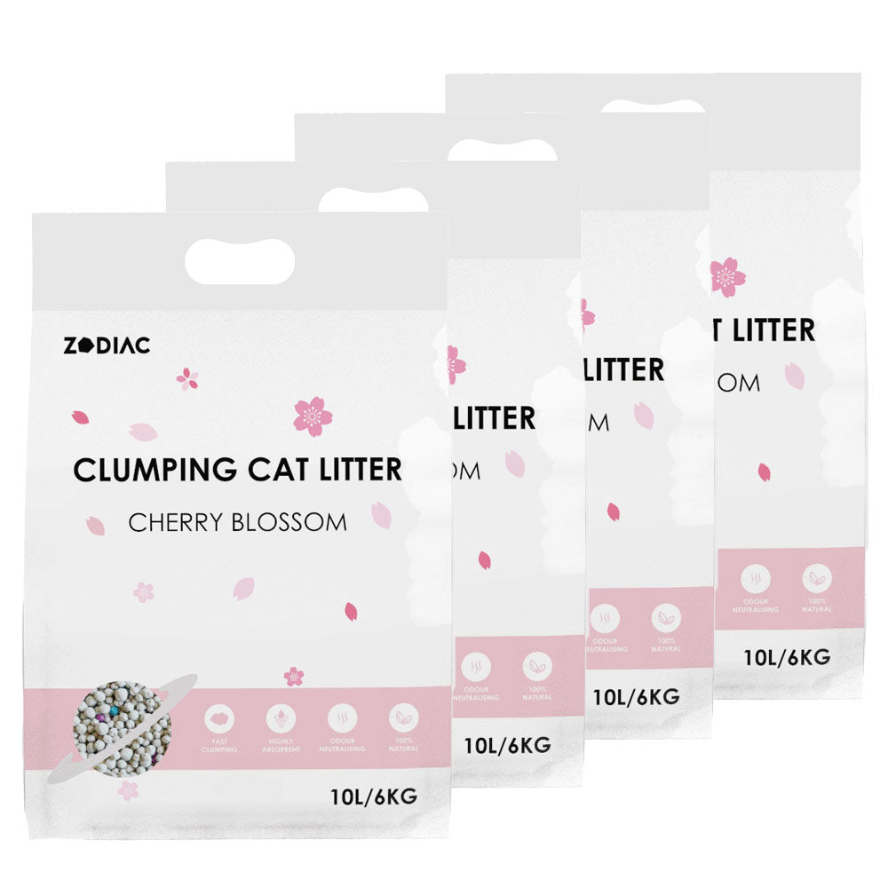 Zodiac Premium Dust Free Clumping Bentonite Cat Litter Cherry Blossom