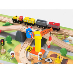 141pc Wooden Train Tracks Rail Children Pretend Play Set Toy Kids Toddler Thomas