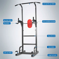 Push Pull Chin Up Bar Power Tower Station Press Gym Equipment Fitness Weight Bench