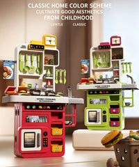 Kids Pretend Role Play Toy Kitchen Cooking Children Toddler Food Cookware Set