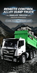 Huina 1/18 RC Engineering Construction Tipper Dump Truck Remote Control Toy Kids