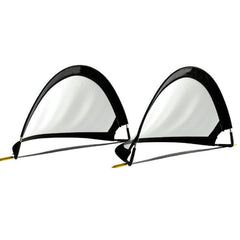 2 x SOCCER GOAL 160CM POP UP GOALS PORTABLE ELITE NEW FOOTBALL SET GIFT