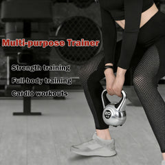 20KG Kettlebell Set Weight Lifting Bench Dumbbells Kettle Bell Kettlebells Gym Home Multicolor