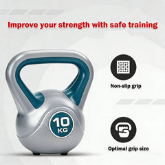 10KG Kettlebell Set Weight Lifting Bench Dumbbells Kettle Bell Kettlebells Gym Home Multicolor