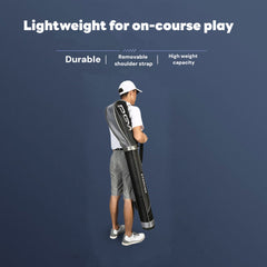 Lightweight Portable Golf Cart Gun Bag Club Carry Organizer Travel Case Storage Red