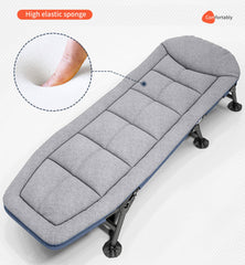 Folding Foldable Portable Camping Bed Cot Recliner Chair Beach Single Outdoor Stretcher