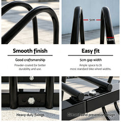 Bike Stand Rack 1-6 Storage Bicycle Parking Cycling Floor Holder Portable Garage