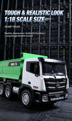Huina 1/18 RC Engineering Construction Tipper Dump Truck Remote Control Toy Kids