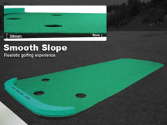 3M Golf Putting Mat Practice Training Indoor Outdoor Portable Slope Balls