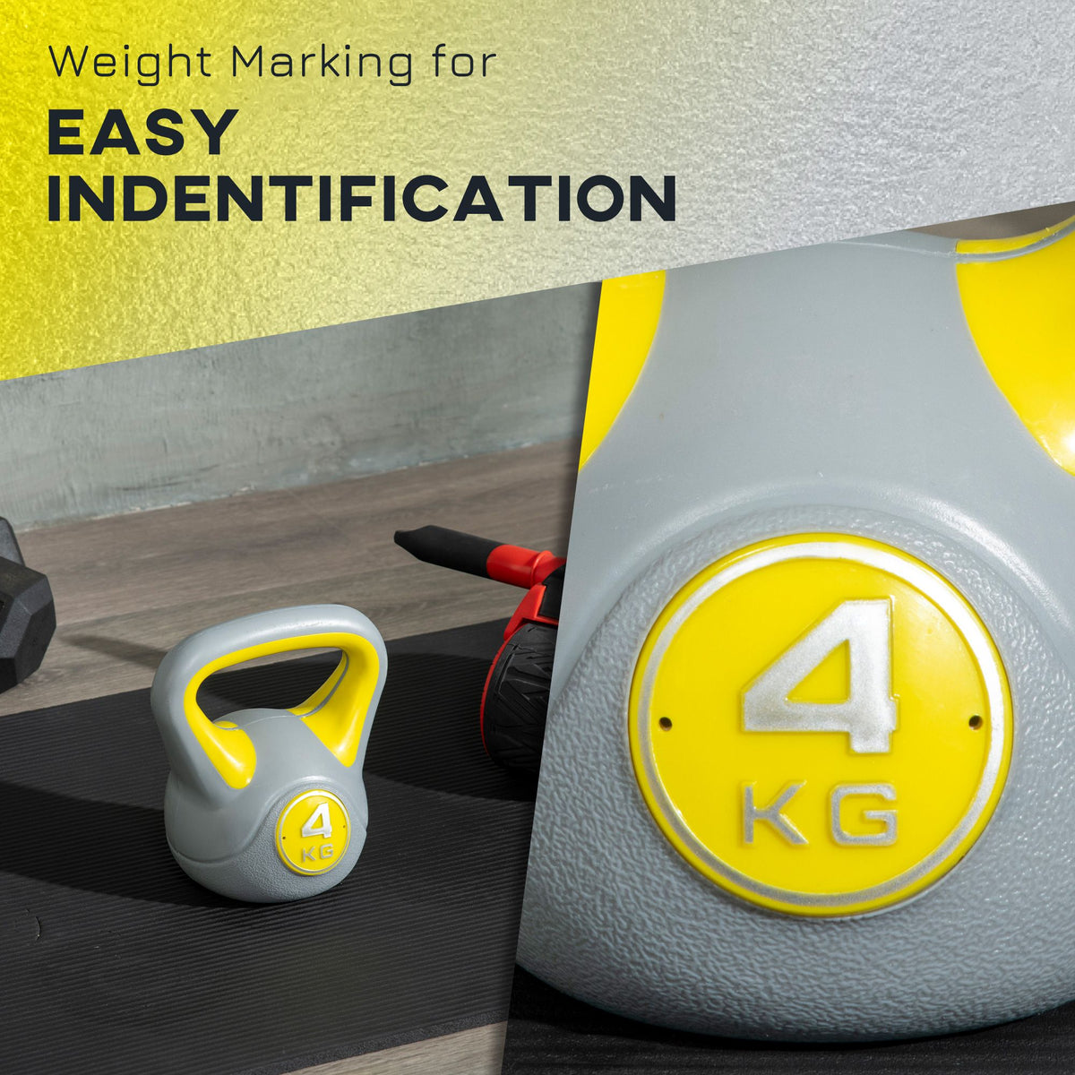 Kettlebell Set Weight Lifting Bench Dumbbells Kettle Bell Kettlebells Gym Home Multicolor
