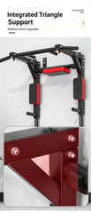 Multi Wall Mounted Adjustable Knee Raise Chin Pull Up Bar Dip Station Home Gym S