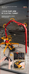 HUINA 1/18  RC Alloy Cement Pump Truck Engineering  Vehicle Sound Light Kids Toy
