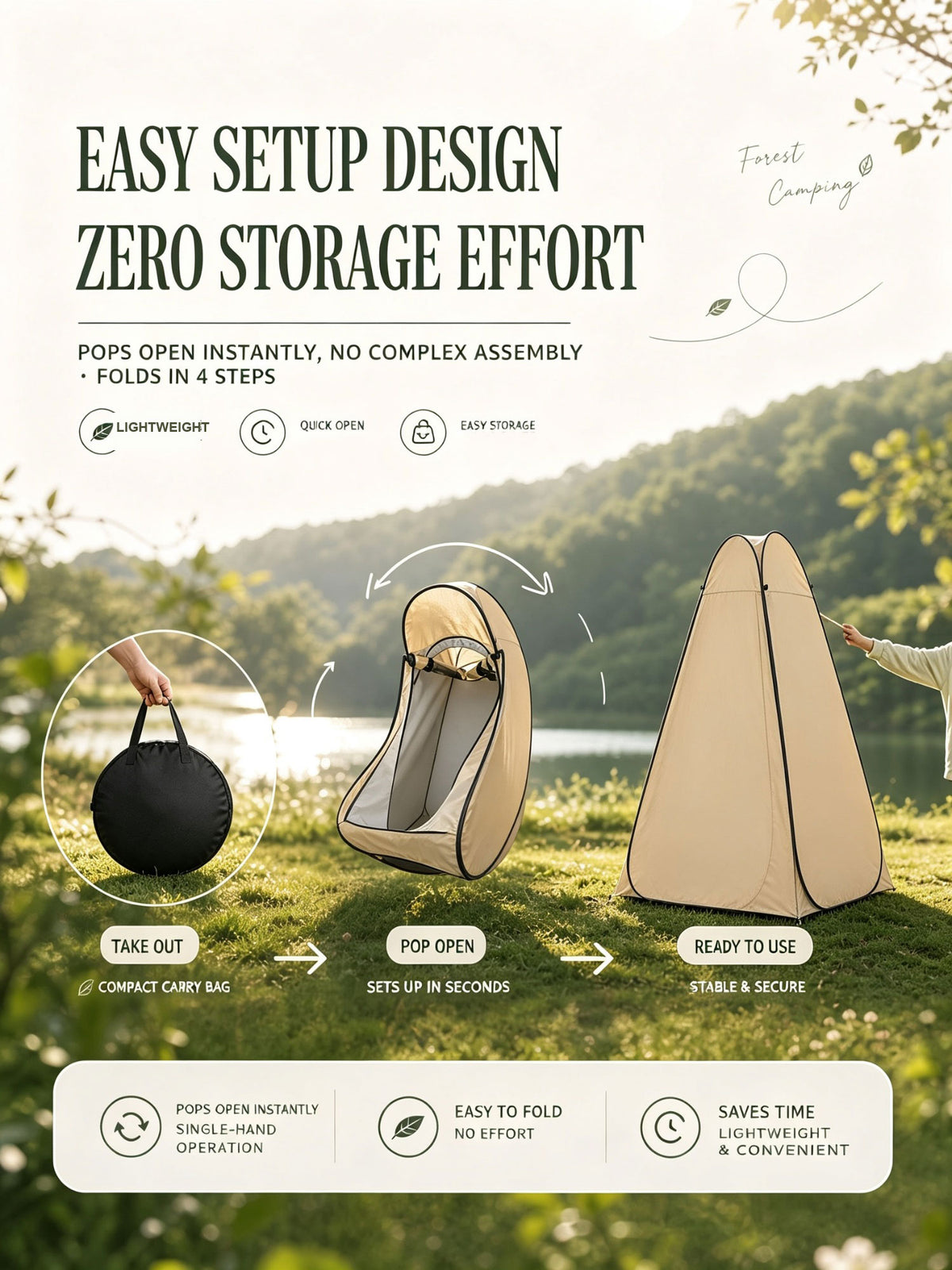 Pop Up Shower Portable Privacy Tent Camping Outdoor Changing Room Toilet Shelter