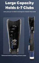 Lightweight Portable Golf Cart Gun Bag Club Carry Organizer Travel Case Storage Red