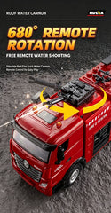 Huina 1/18 9CH Remote Control Fire Engine Truck Water Spray RC Car Kid Rescue