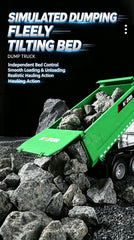 Huina 1/18 RC Engineering Construction Tipper Dump Truck Remote Control Toy Kids