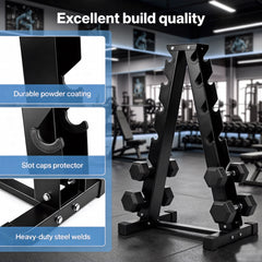 6 Pair Tier Dumbbells Rack Dumbbell Stand Storage Racking Home Gym Equipment