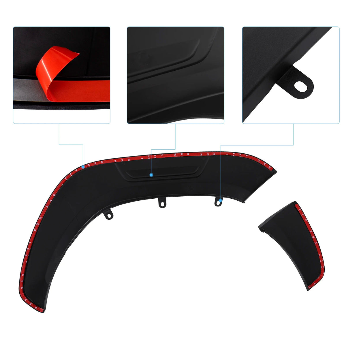 Front Rear Fender Flares for Toyota Hilux 2015-2021 2022 2023 SR/SR5 Wheel Arch