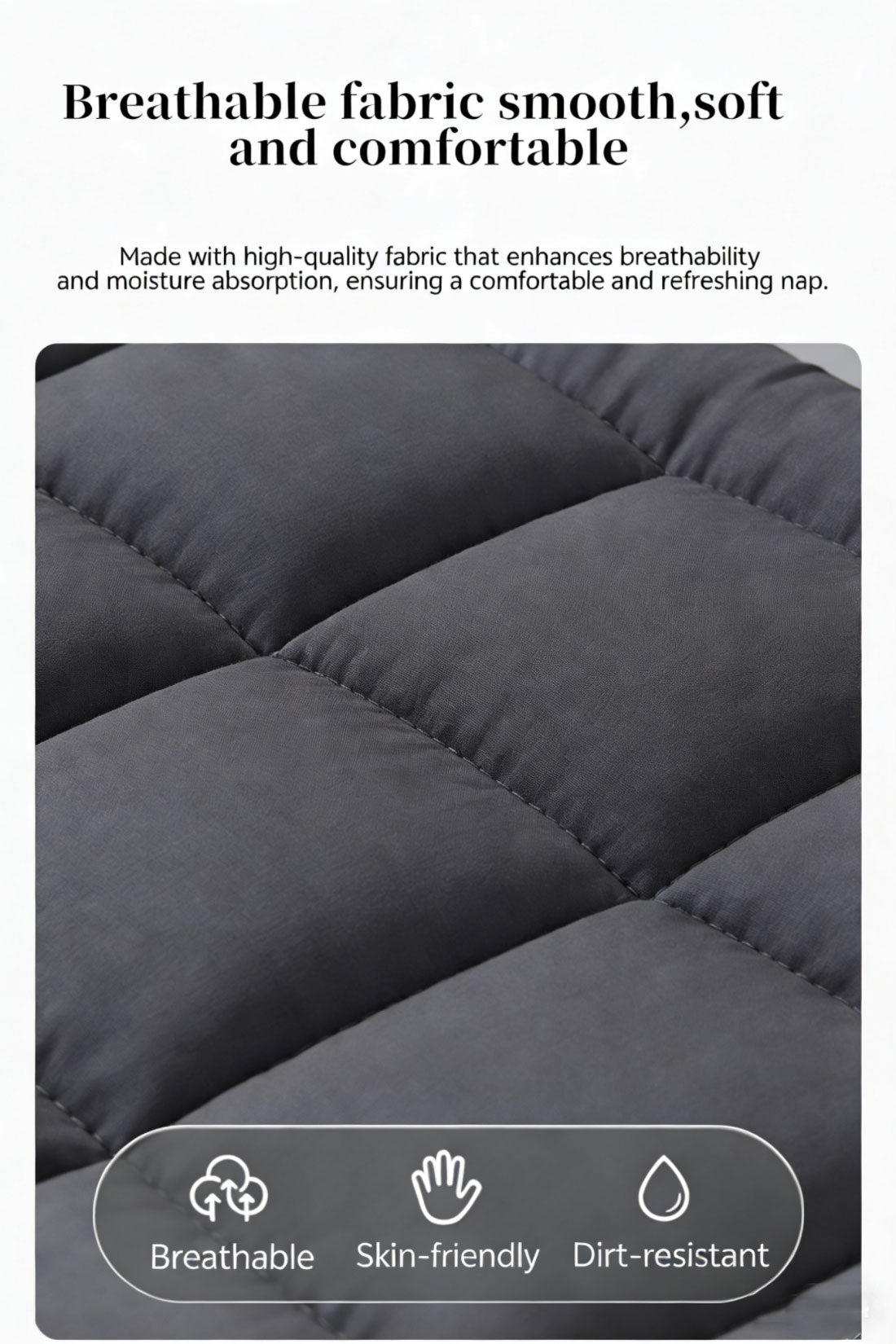 Folding Foldable Portable Camping Bed Recliner Chair Beach Outdoor Stretcher Black