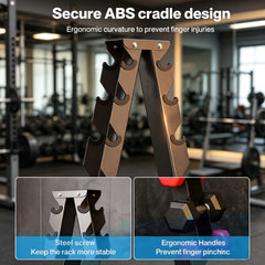 6 Pair Tier Dumbbells Rack Dumbbell Stand Storage Racking Home Gym Equipment