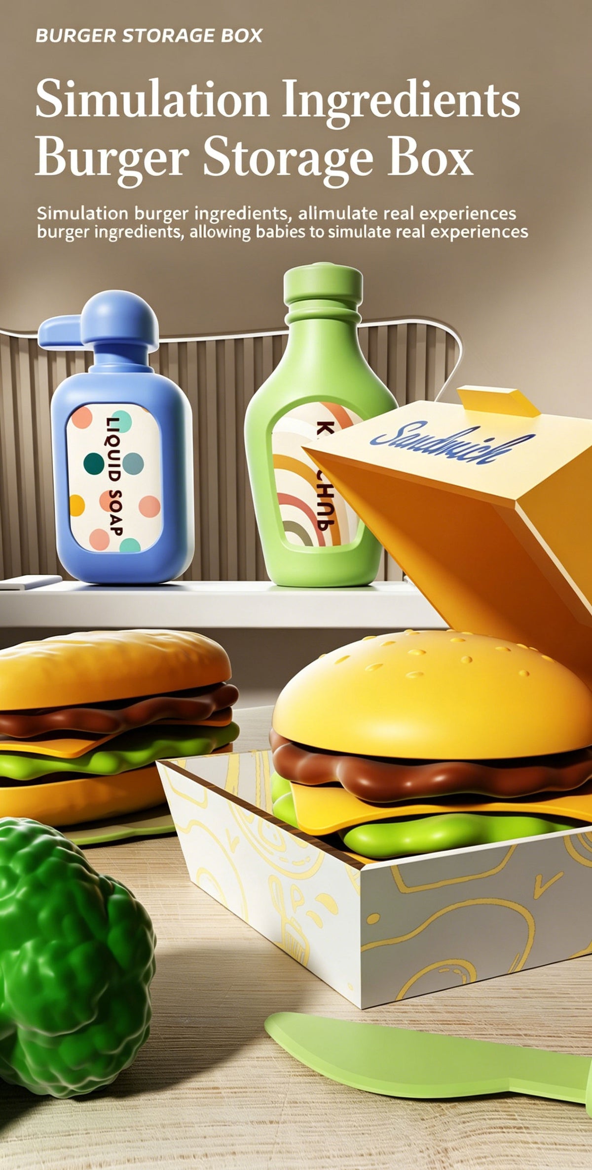 Kids Pretend Role Play Toy Kitchen Cooking Children Toddler Food Cookware Set