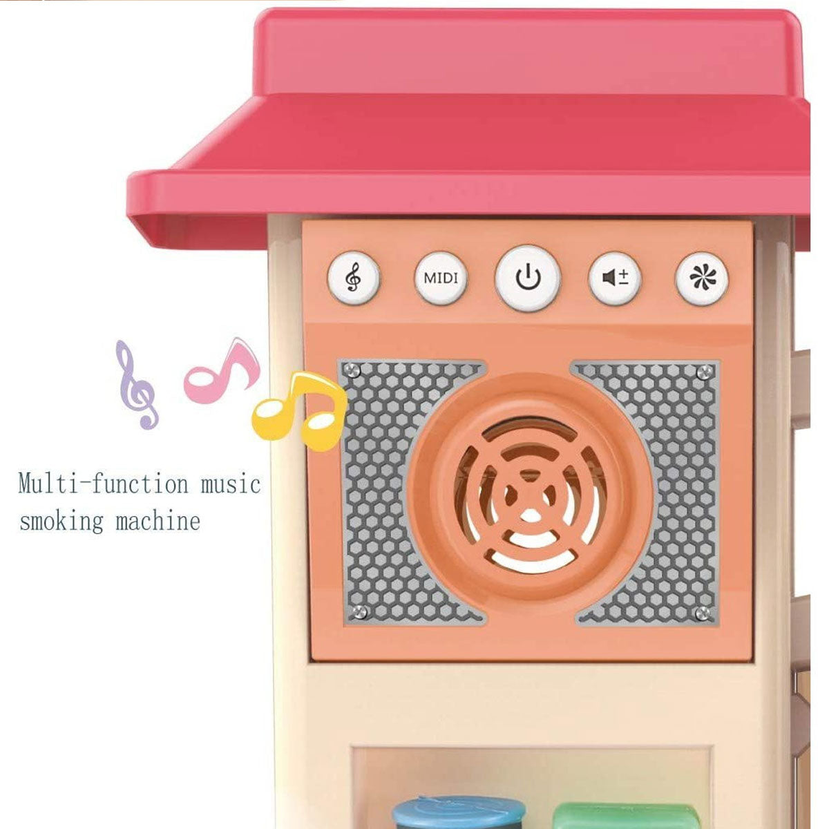 Kids Pretend Role Play Toy Kitchen Cooking Children Toddler Food Cookware Set M - Pink