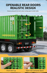 Huina 1/18 RC Remote Control Semi Container Truck Hauler Trailer Lorry Kids Boys Gift