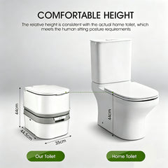 24L Outdoor Portable Camping Travel Toilet Flushable Potty Caravan Boating Mobile