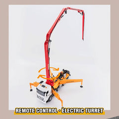 HUINA 1/18  RC Alloy Cement Pump Truck Engineering  Vehicle Sound Light Kids Toy