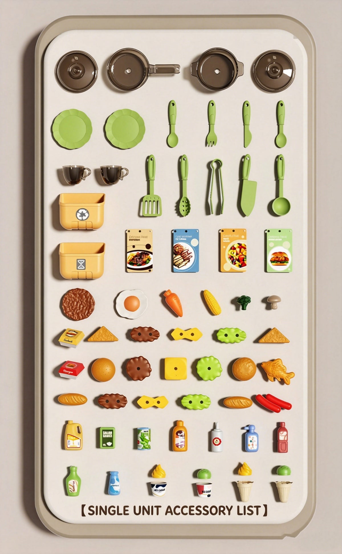 Kids Pretend Role Play Toy Kitchen Cooking Children Toddler Food Cookware Set