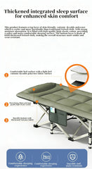 Folding Foldable Portable Camping Bed Recliner Chair Beach Outdoor Stretcher Green