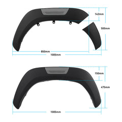 Front Rear Fender Flares for Toyota Hilux 2015-2021 2022 2023 SR/SR5 Wheel Arch