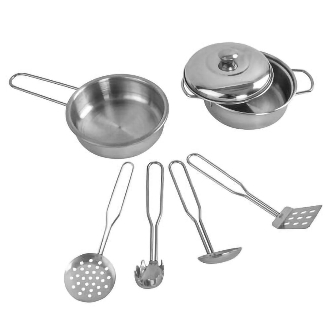 Wooden Kids Kitchen Toys Pretend Play Set Toddler Children Cooking Home Cookware