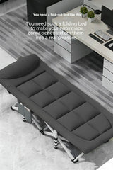 Folding Foldable Portable Camping Bed Recliner Chair Beach Outdoor Stretcher Black