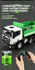 Huina 1/18 RC Engineering Construction Tipper Dump Truck Remote Control Toy Kids