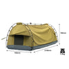 Double King Single Air Swag Camping Swags Dome Tent Free Standing Canvas Dome Hiking Deluxe