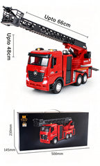 Huina 1:18 RC Remote Control Fire Engine Rescue Truck Toy Car Gift Water Cannon