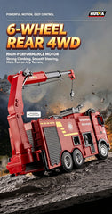 Huina 1/18 9CH Remote Control Fire Engine Truck Water Spray RC Car Kid Rescue