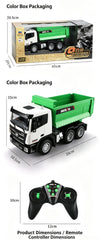 Huina 1/18 RC Engineering Construction Tipper Dump Truck Remote Control Toy Kids