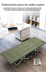 Folding Foldable Portable Camping Bed Recliner Chair Beach Outdoor Stretcher Green