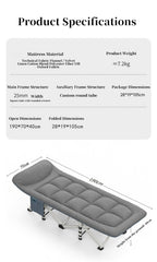 Folding Foldable Portable Camping Bed Recliner Chair Beach Outdoor Stretcher