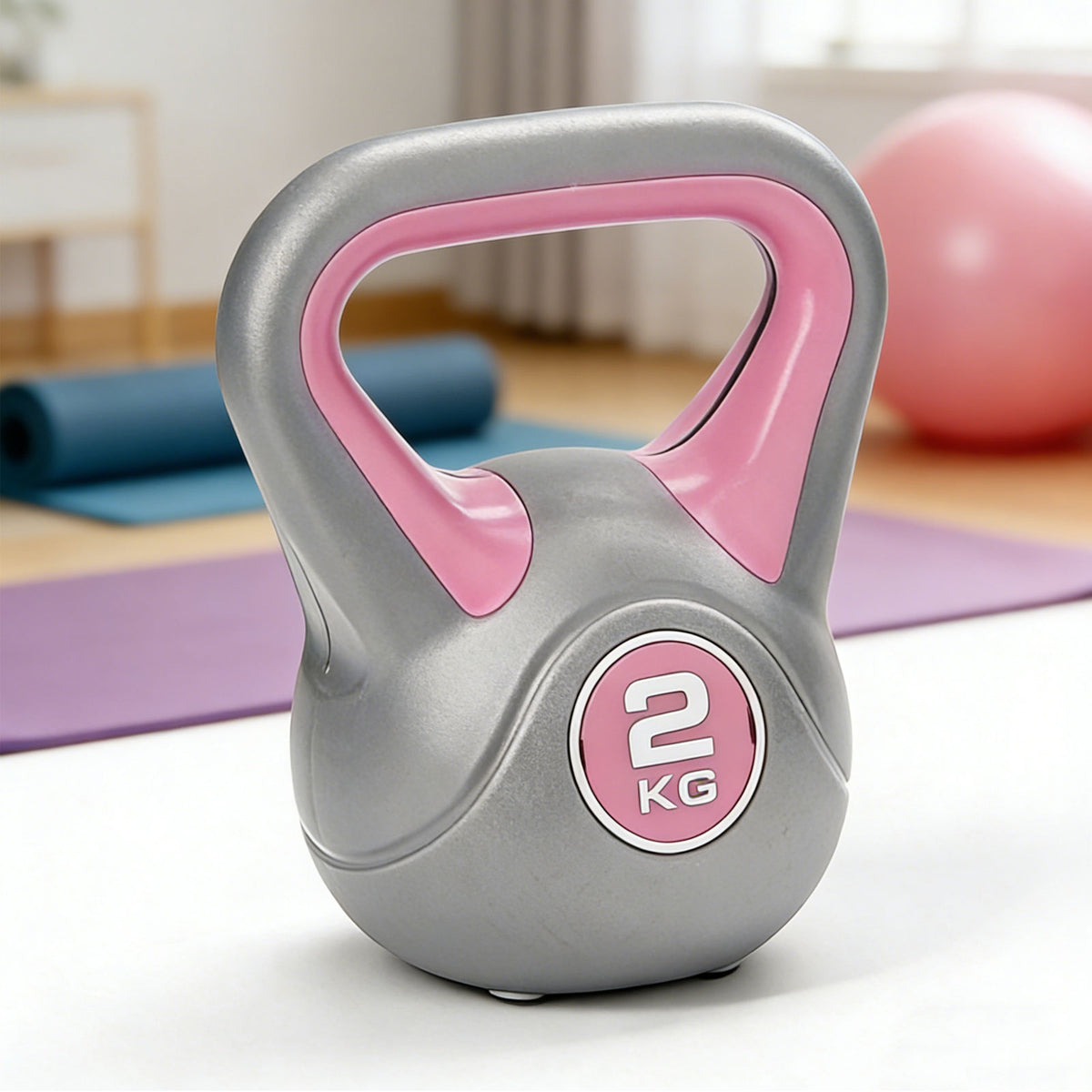 Kettlebell Set Weight Lifting Bench Dumbbells Kettle Bell Kettlebells Gym Home Multicolor