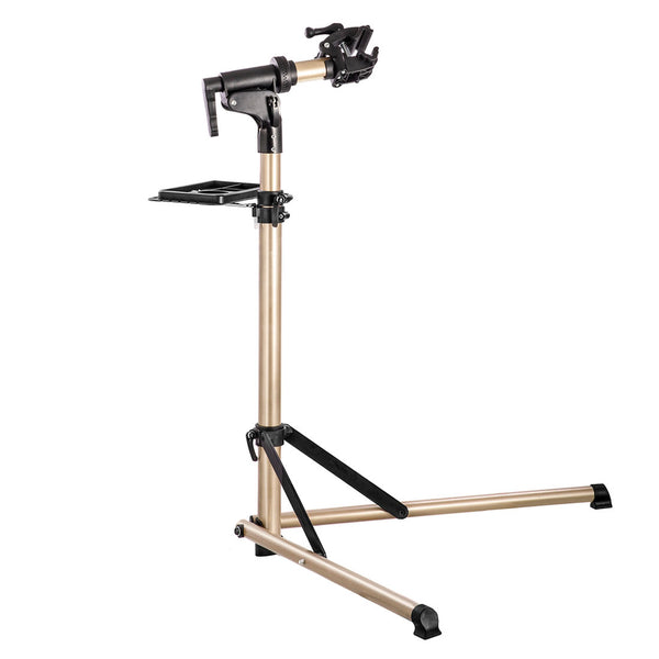Adjustable Alloy Bike Repair Bicycle MTB Maintenance Rack Home Mechanic Work Stand w Tray