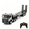 Huina 1:24 RC Tractor Semi Truck Flatbed Trailer 9CH Remote Control Toy Car Kid
