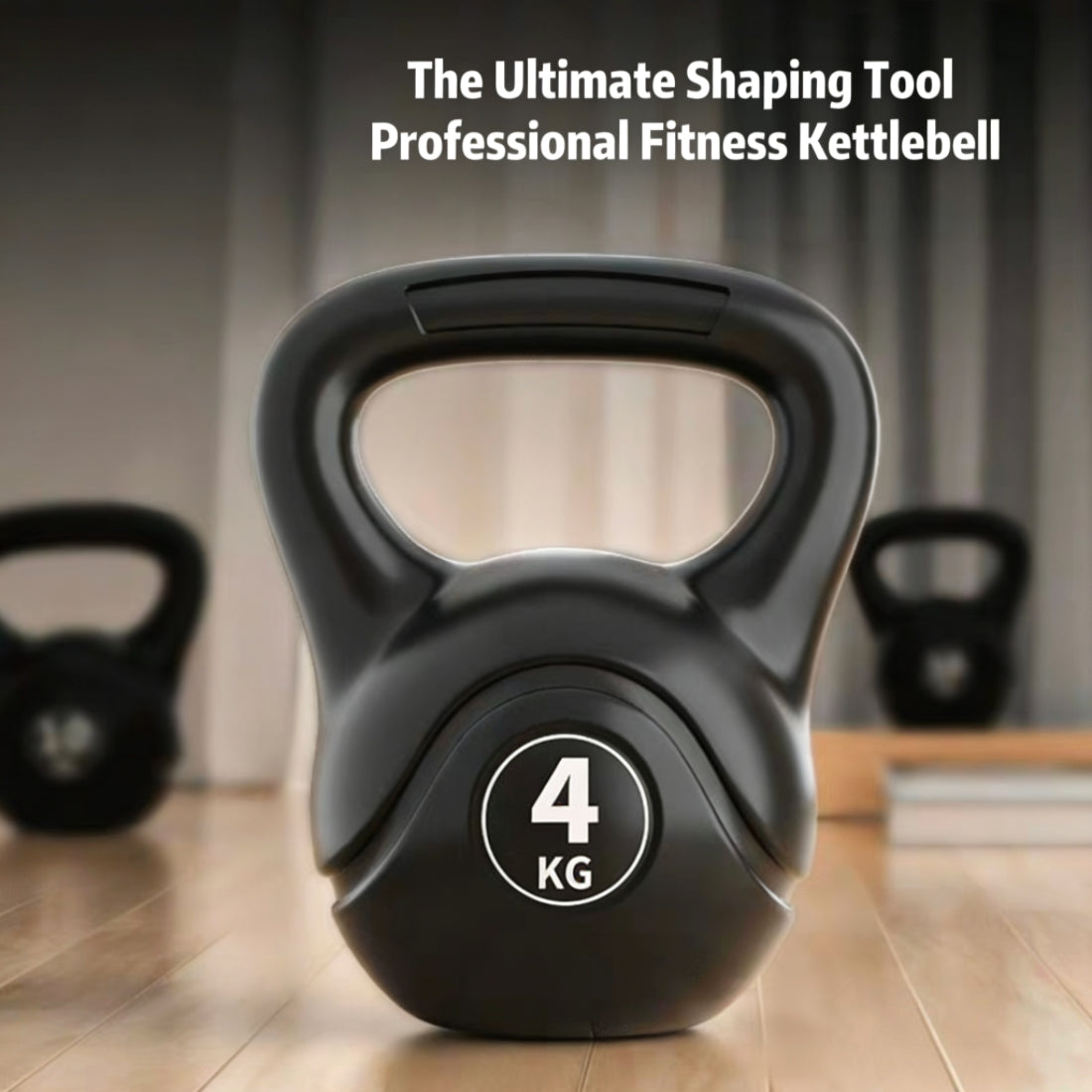 4KG Kettlebell Set Weight Lifting Bench Dumbbells Kettle Bell Kettlebells Gym Home