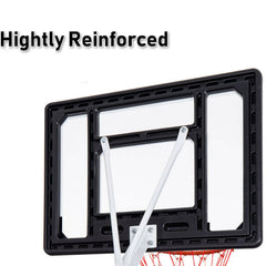 Portable Basketball Hoop Stand System Height Adjustable Net Ring Kids Junior
