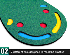 3M Golf Putting Mat Practice Training Indoor Outdoor Portable Slope Balls