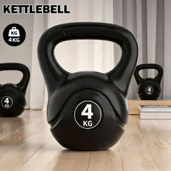 4KG Kettlebell Set Weight Lifting Bench Dumbbells Kettle Bell Kettlebells Gym Home