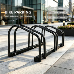 3 Bike Stand Rack Bicycle Floor Parking Holder Cycling Instant Storage Portable